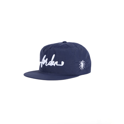 Navy Nylon Signature Snapback