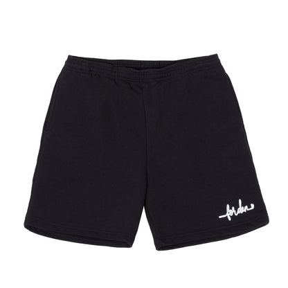 Black Script Sweat Short