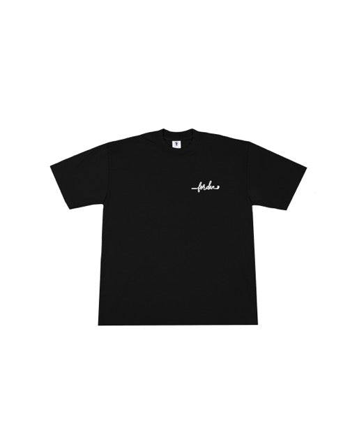 Black Go Low Script Short Sleeve